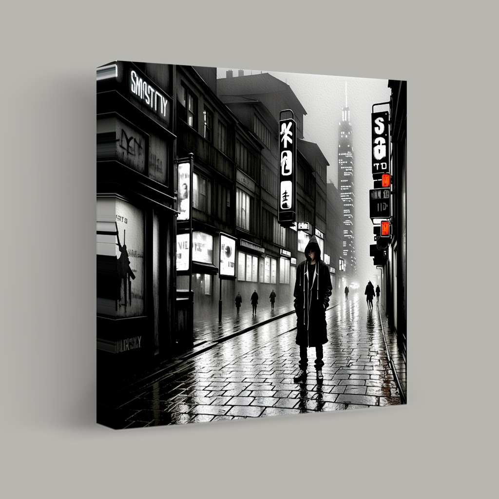 Shadows in the Neon Mist view 1