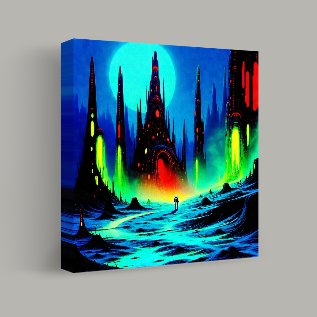 Journey to Neon Spires view 1