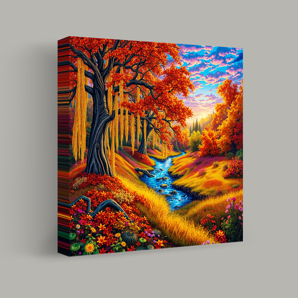 Autumnal Cascade view 1