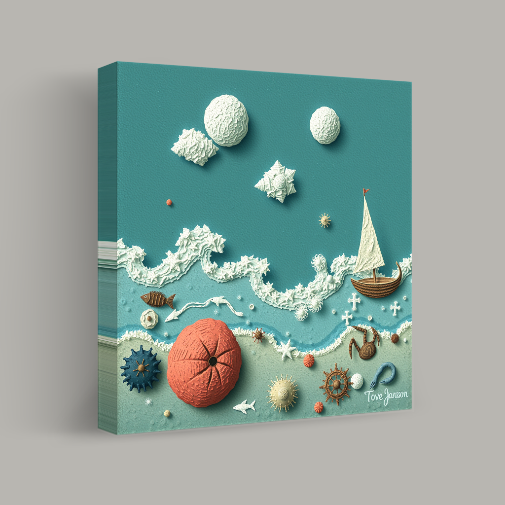 Whimsical Seascape of Curiosities view 1