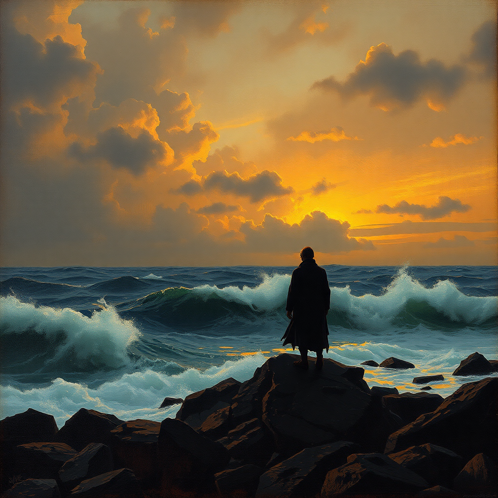 Solitary Vigil at Sea view 2