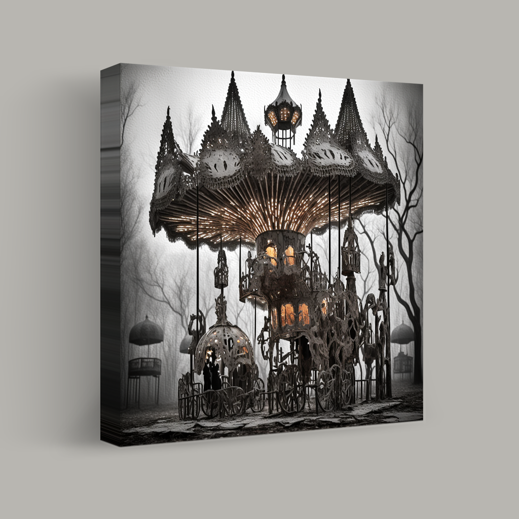 Carousel in the Mist view 1