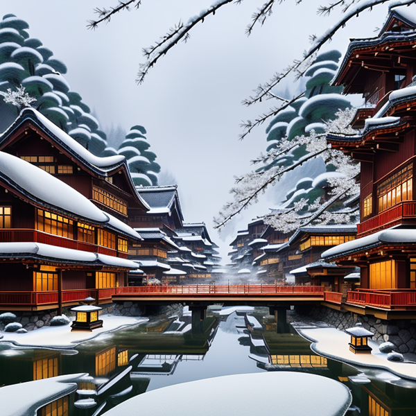 Serenity of Snowbound Reflections