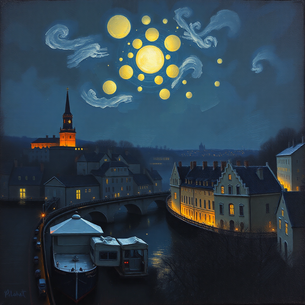 Night Over the Canals view 2