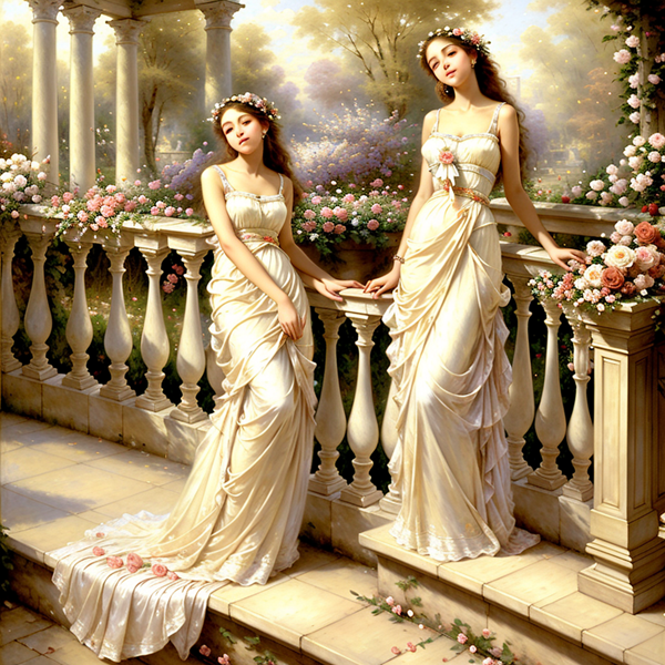 Elegance Amidst Blossoms