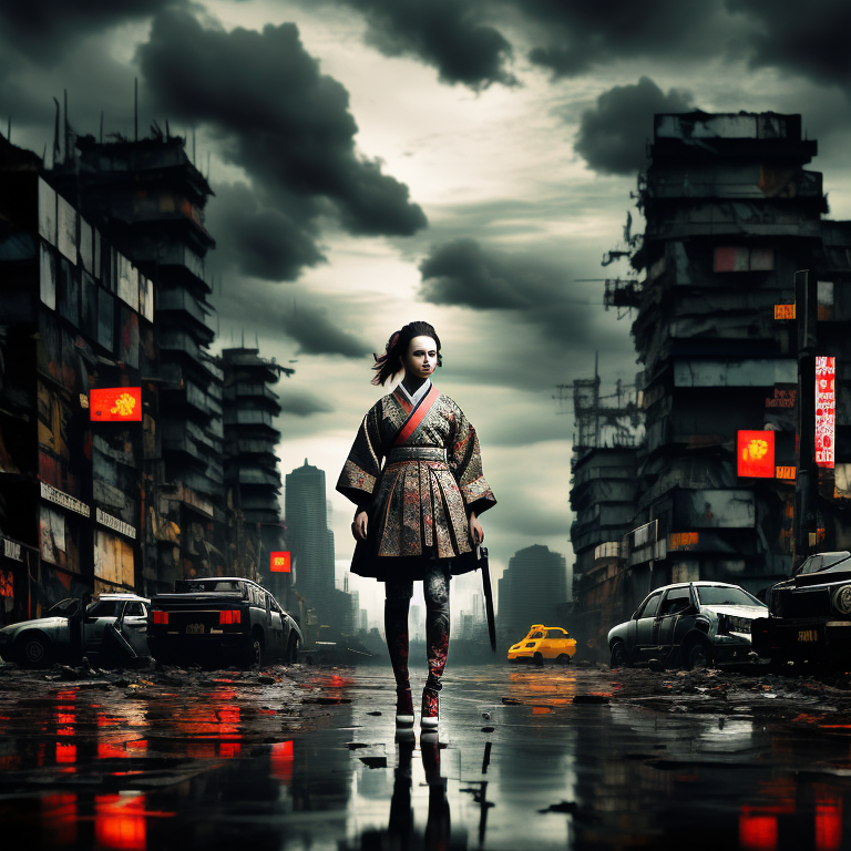 Warrior in the Ruins view 2