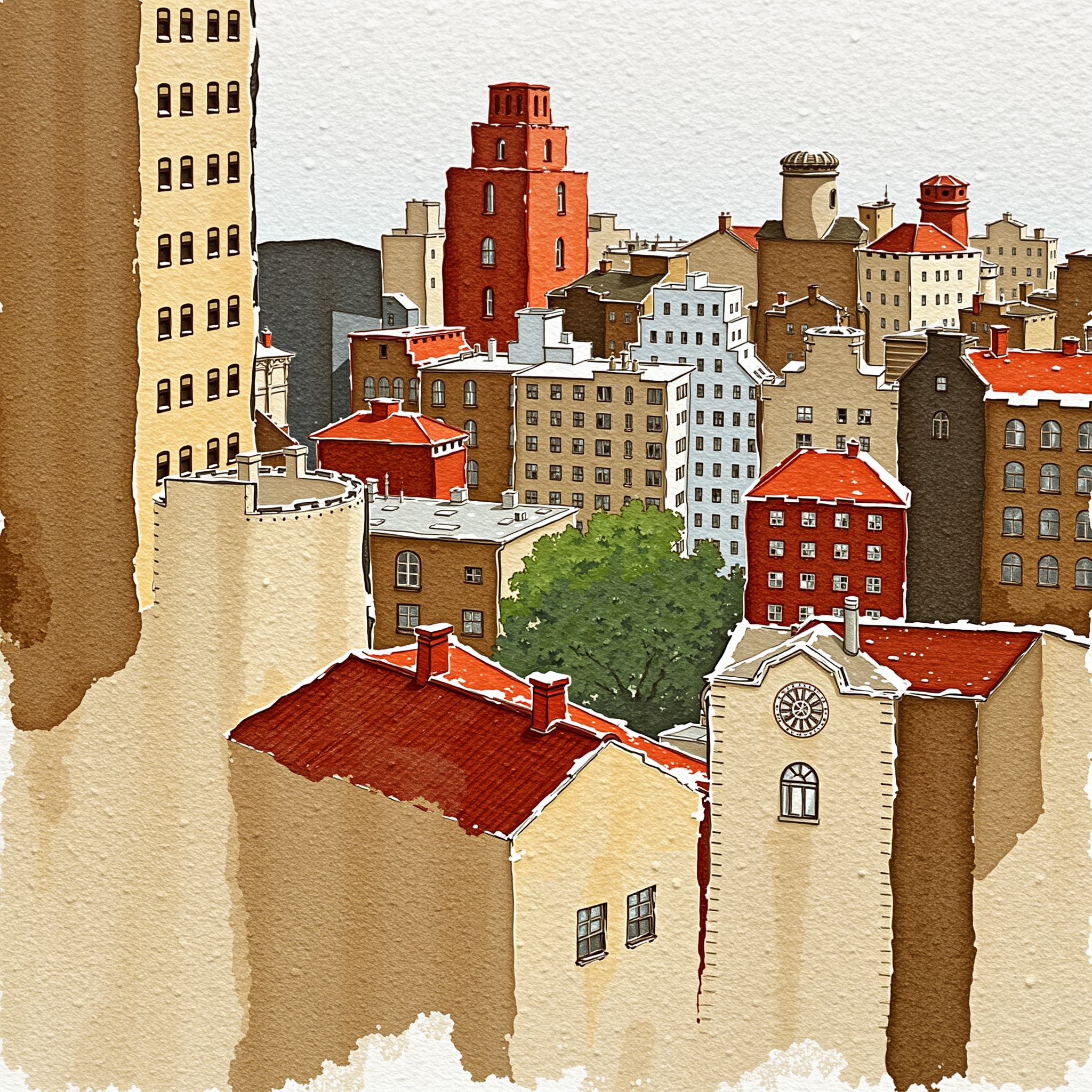 Rooftops of the Old Town view 2