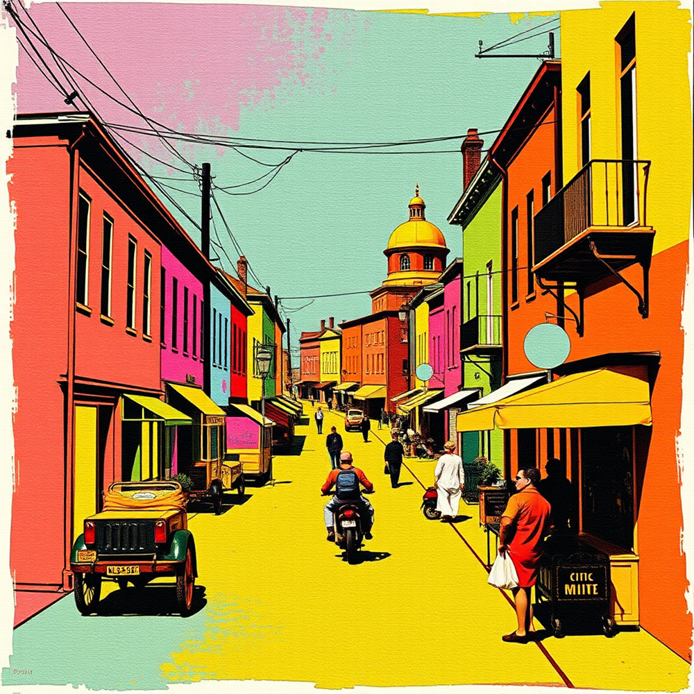 Vibrant Streetscape Harmony view 2