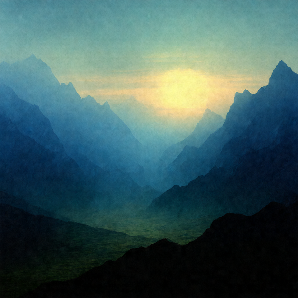 Dawn in the Valley of Mist view 2