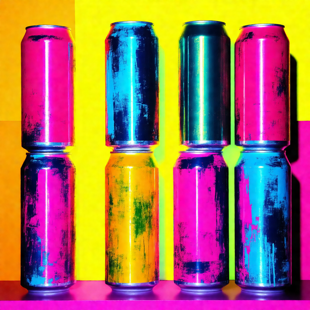 Neon Symphony of Cans view 2