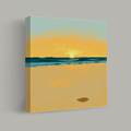 Sunset Over Tranquil Waves thumbnail 1