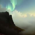 Aurora Over the Misty Peaks thumbnail 2