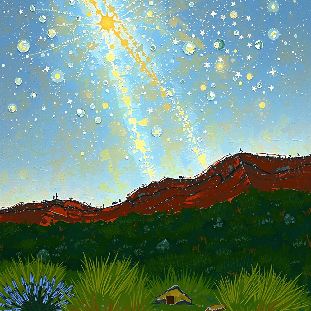 Celestial Tapestry Over Desert Ridge view 2