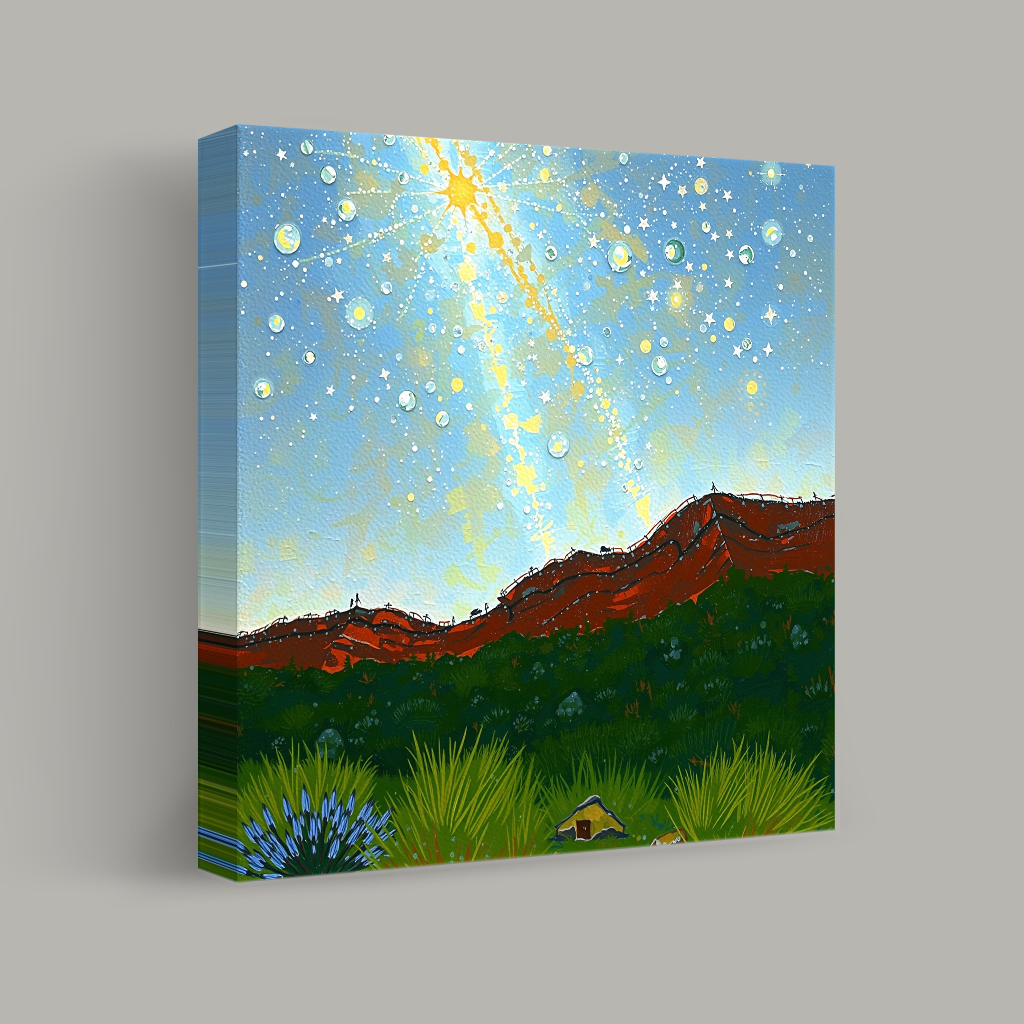 Celestial Tapestry Over Desert Ridge view 1