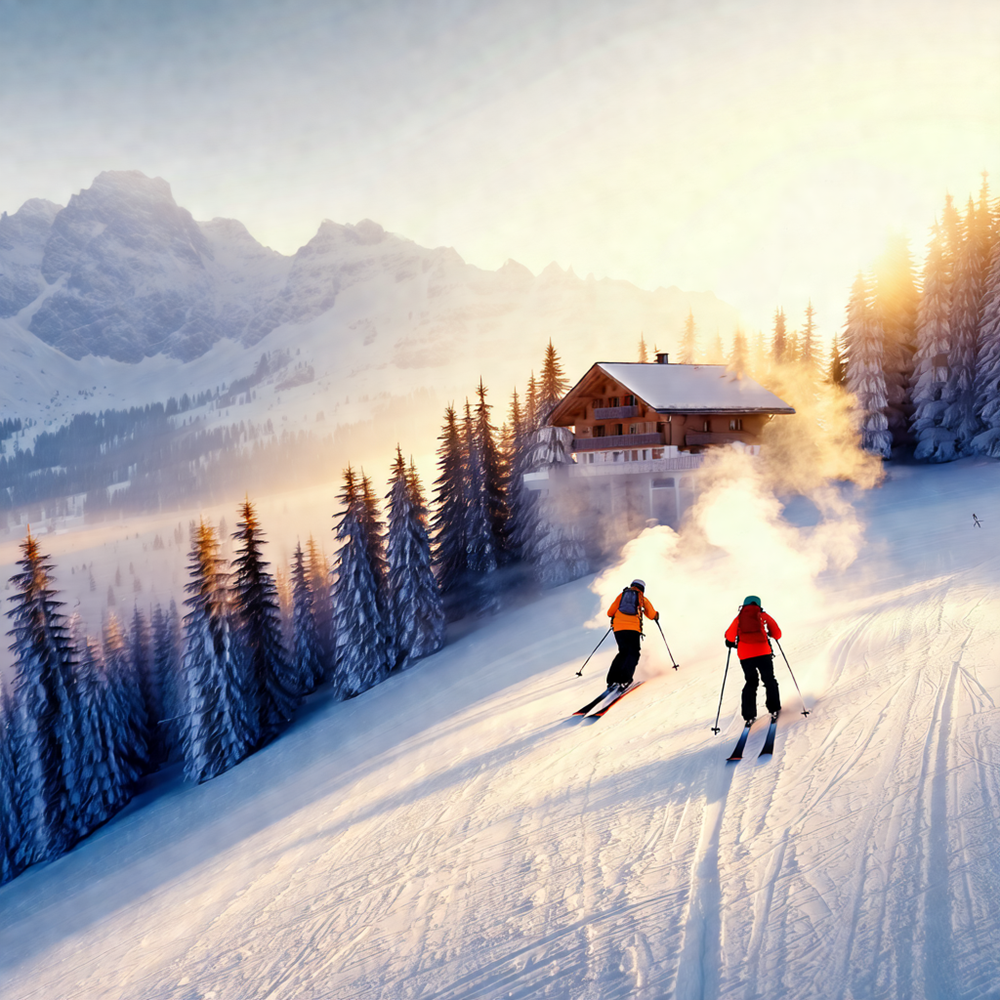 Descente dans les étreintes de l'hiver vue 2