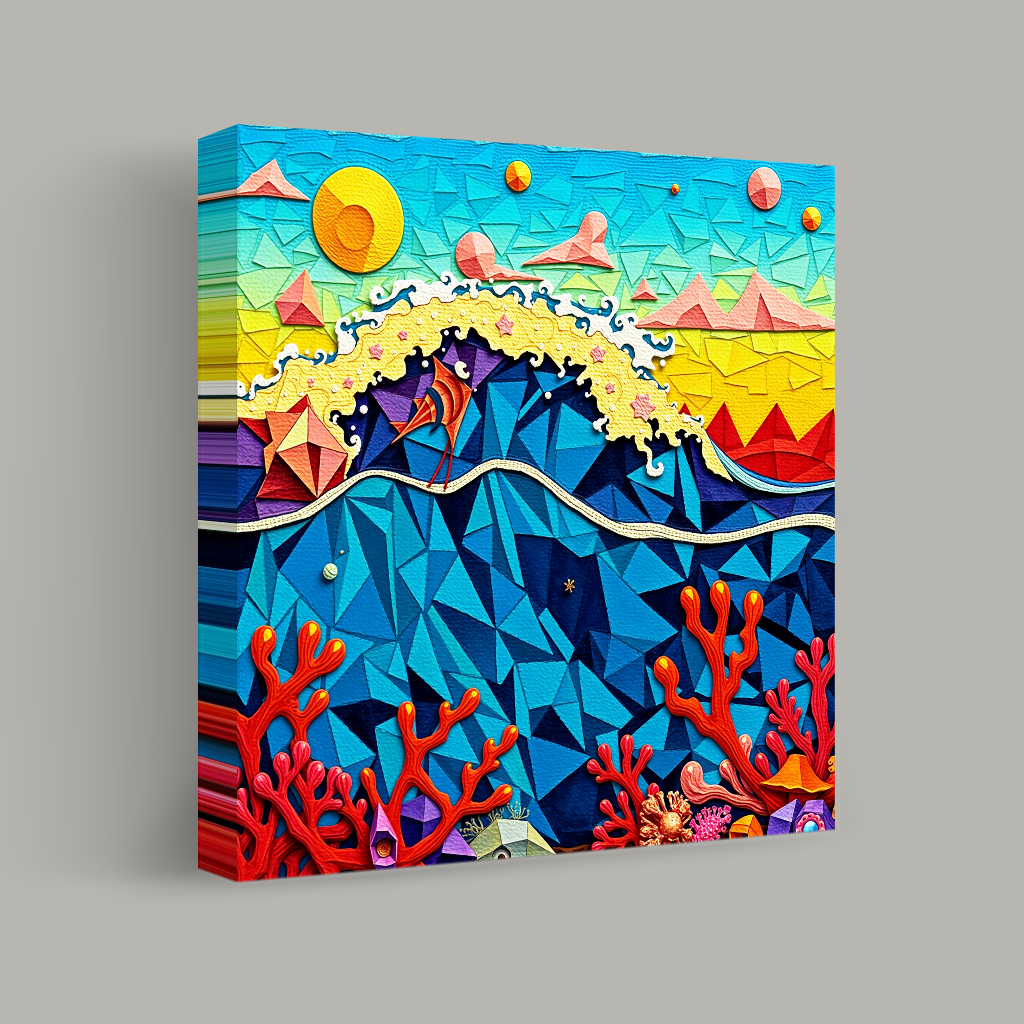 Geometric Ocean and Sky view 1