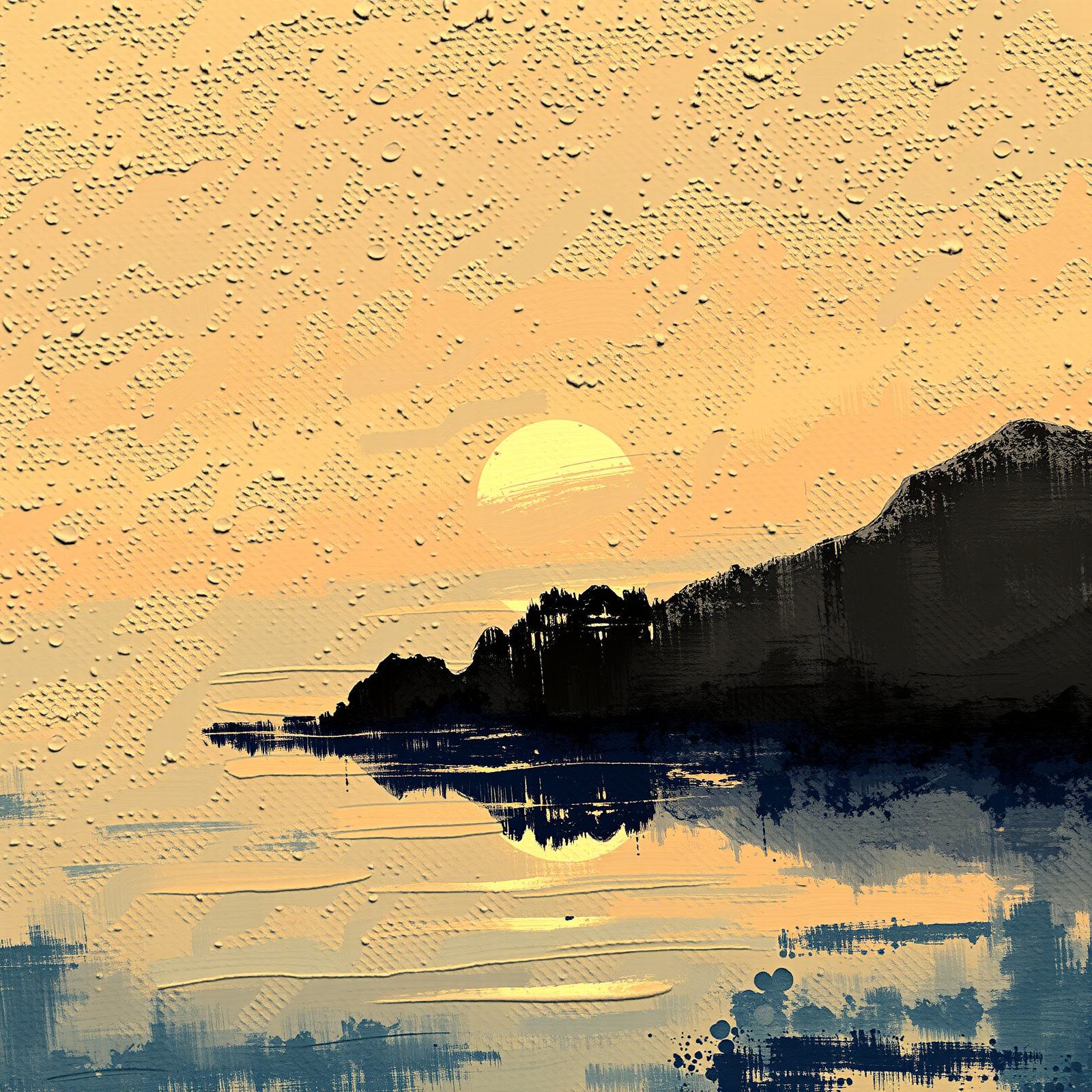 Sunset Over Tranquil Waters view 2