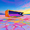 Vibrant Arena on the Salt Flats thumbnail 2