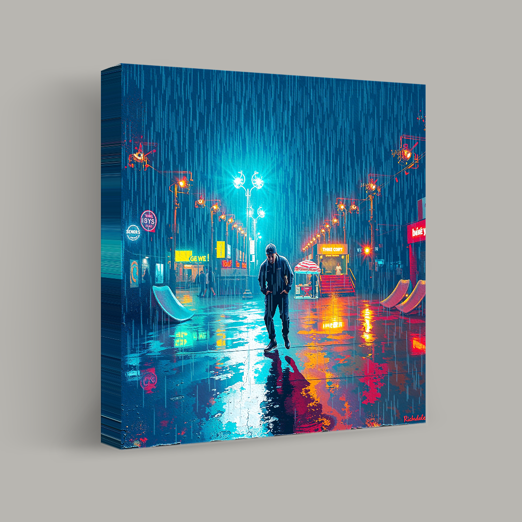 Shadows in the Neon Rain view 1