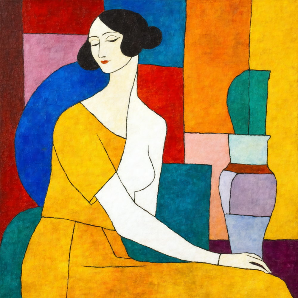 Elegance in Color Blocks view 2