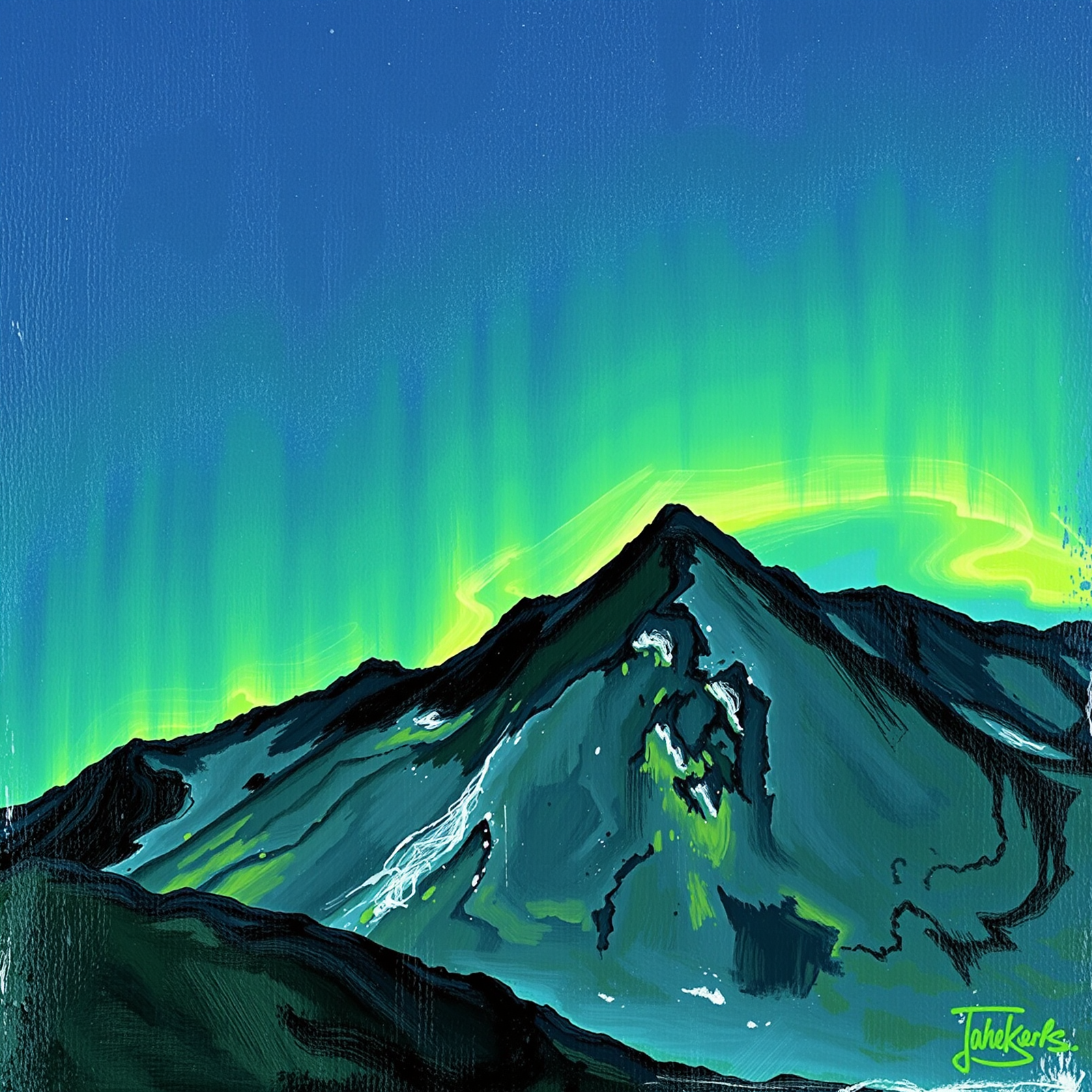 Northern Lights Over the Peak view 2