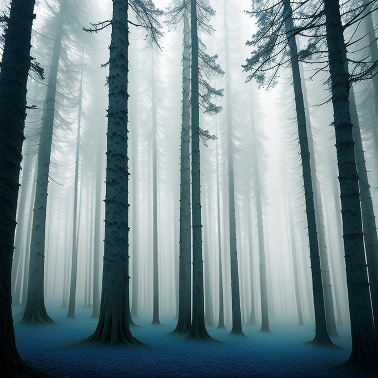Whispering Pines in the Mist view 2