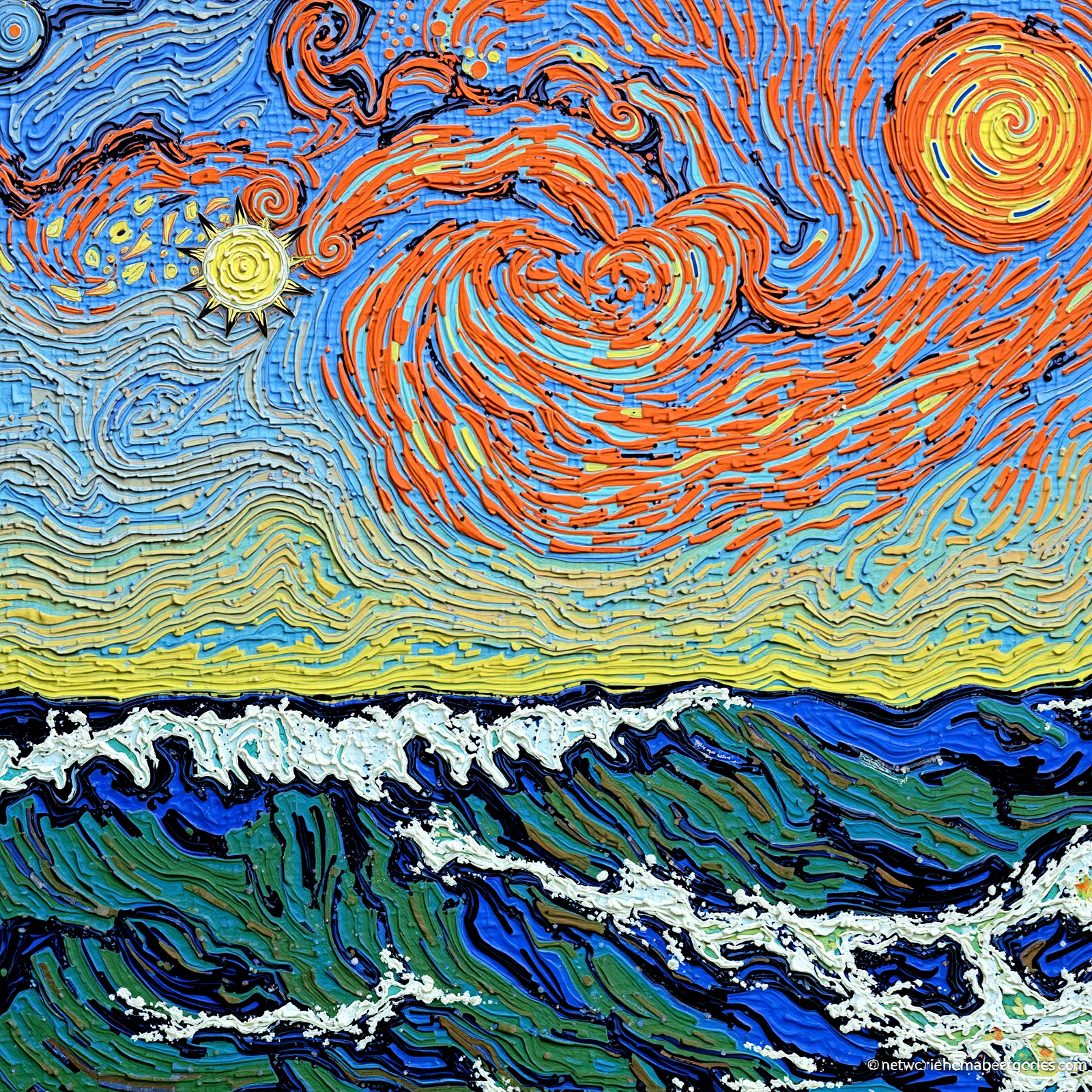 Swirls of Sun and Sea view 2