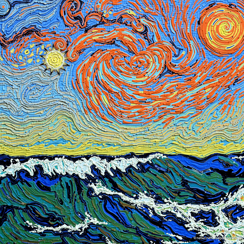 Swirls of Sun and Sea view 2