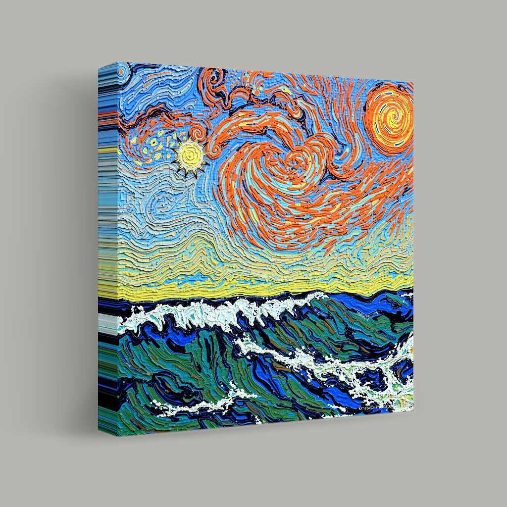 Swirls of Sun and Sea view 1