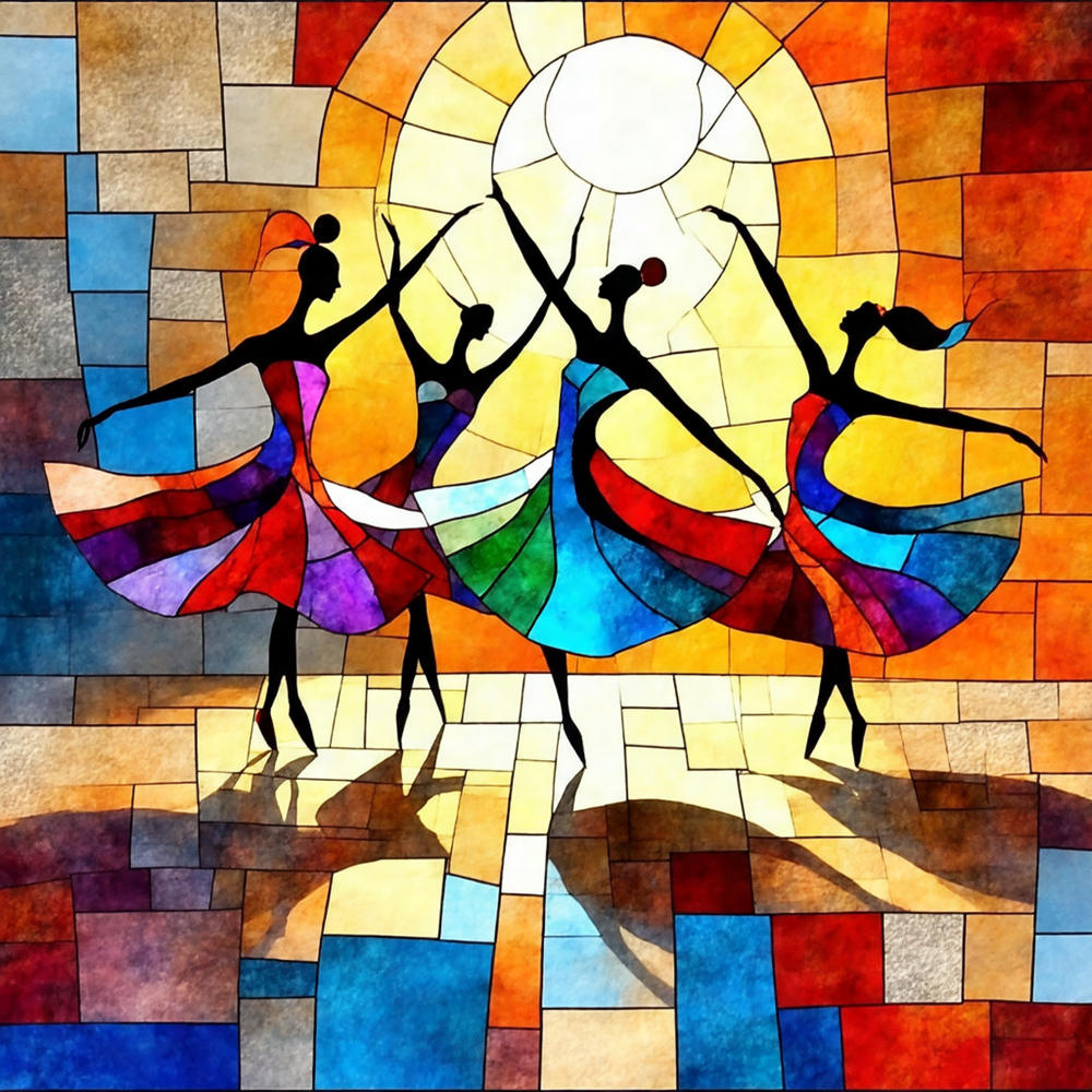 Danse de lumière et de couleur vue 2