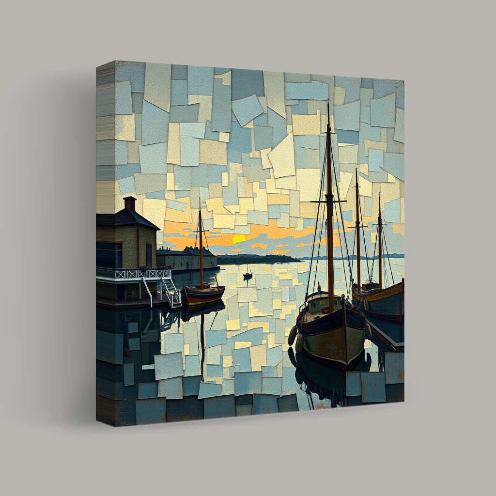 Harborside Mosaic at Dusk view 1