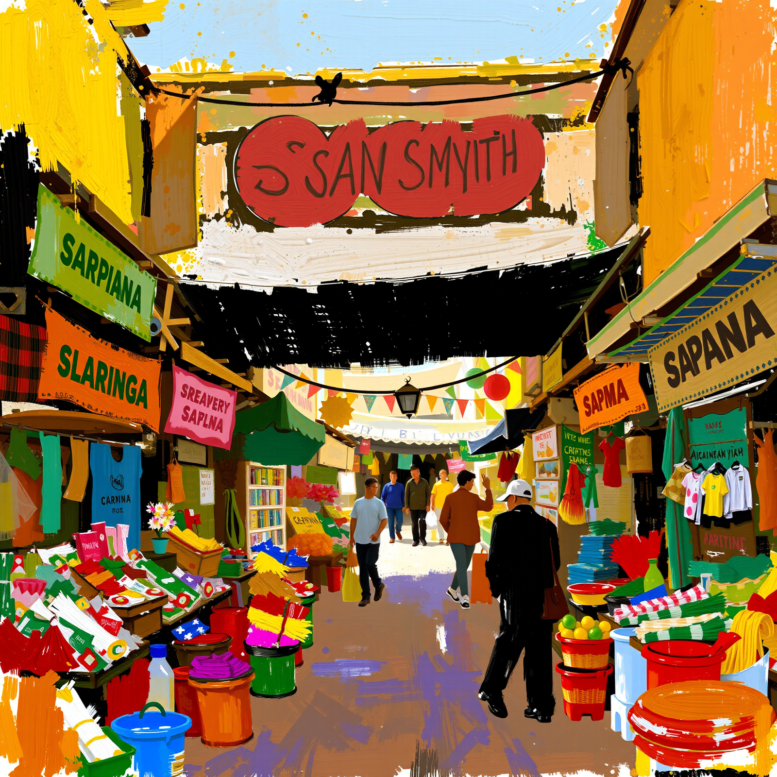 Strolling Through the Vibrant Bazaar view 2