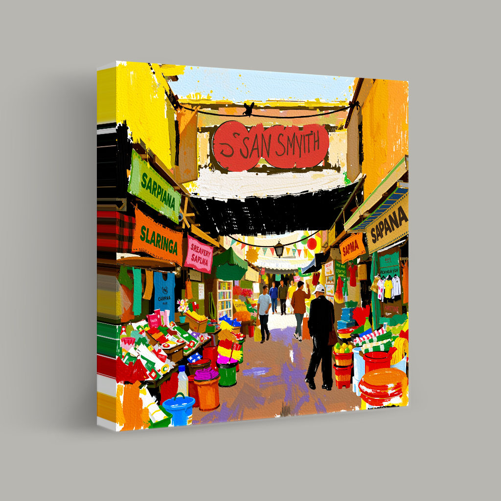 Strolling Through the Vibrant Bazaar view 1