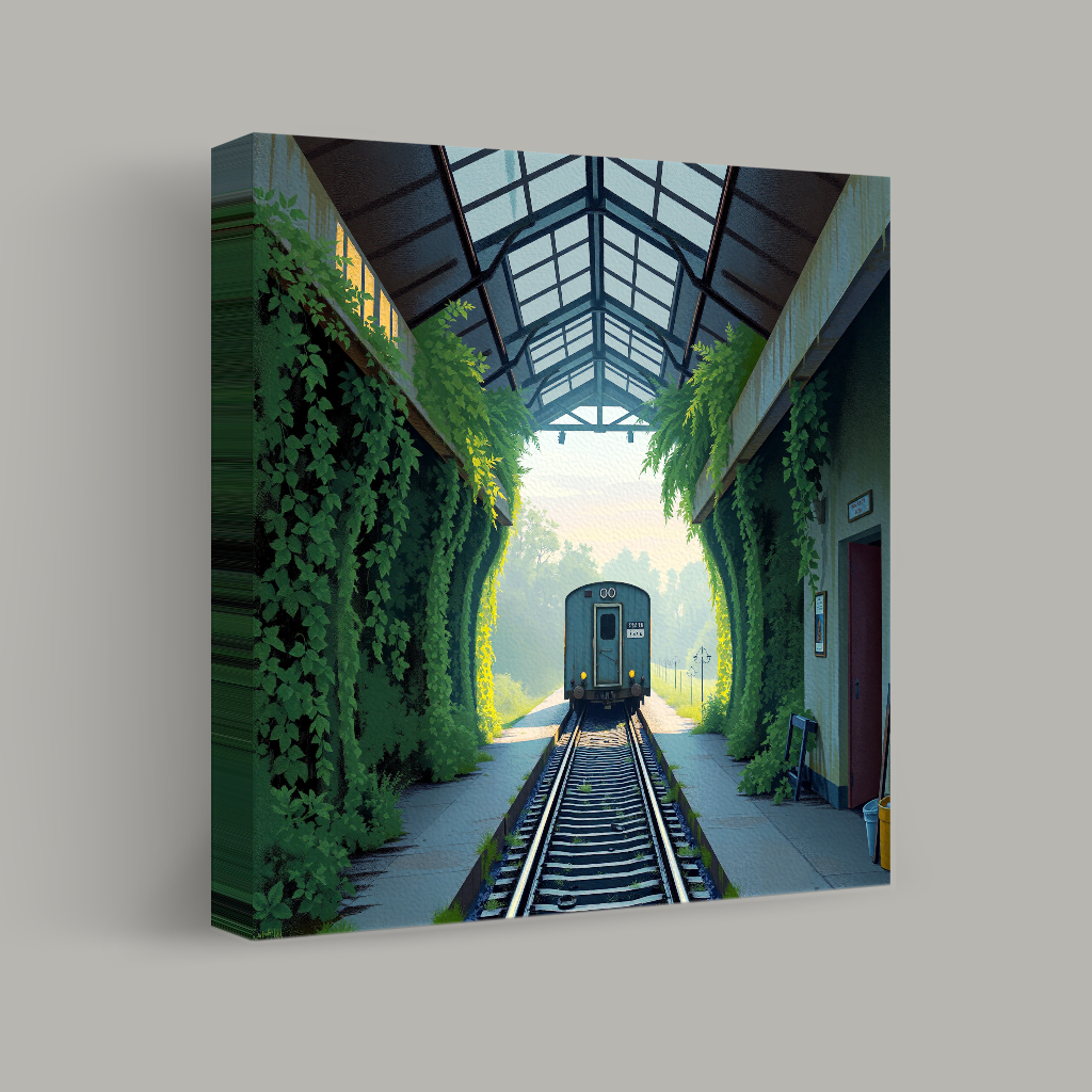 Whispers of the Overgrown Station view 1