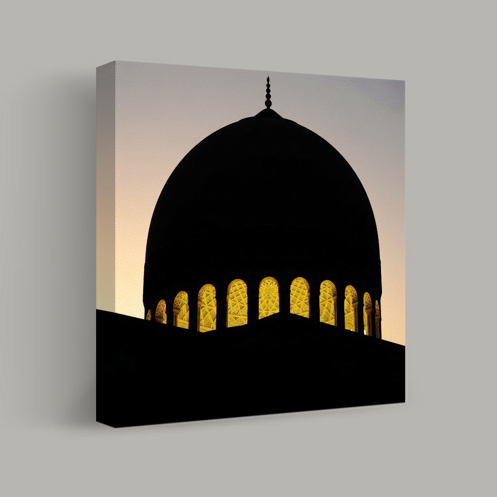 Illuminated Dome at Dusk view 1