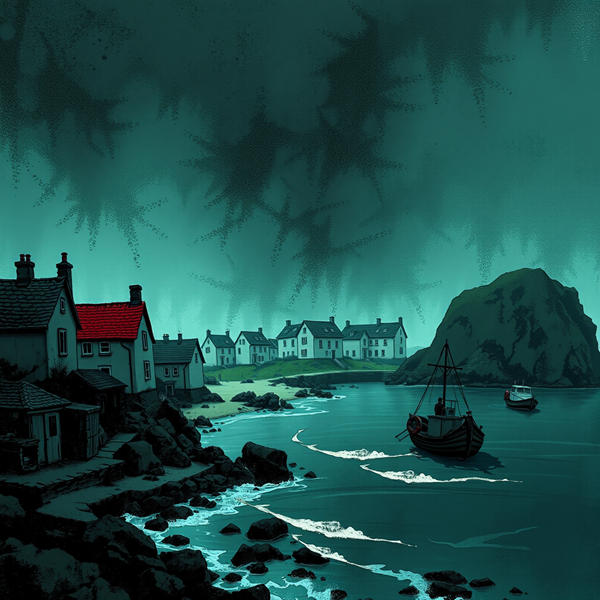 Harbor Under the Stormy Skies