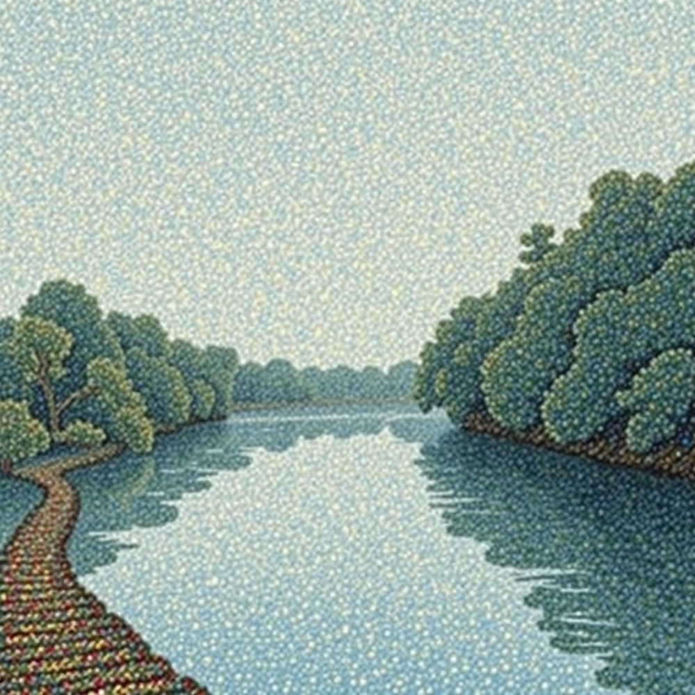 Reflections on a Serene River view 2