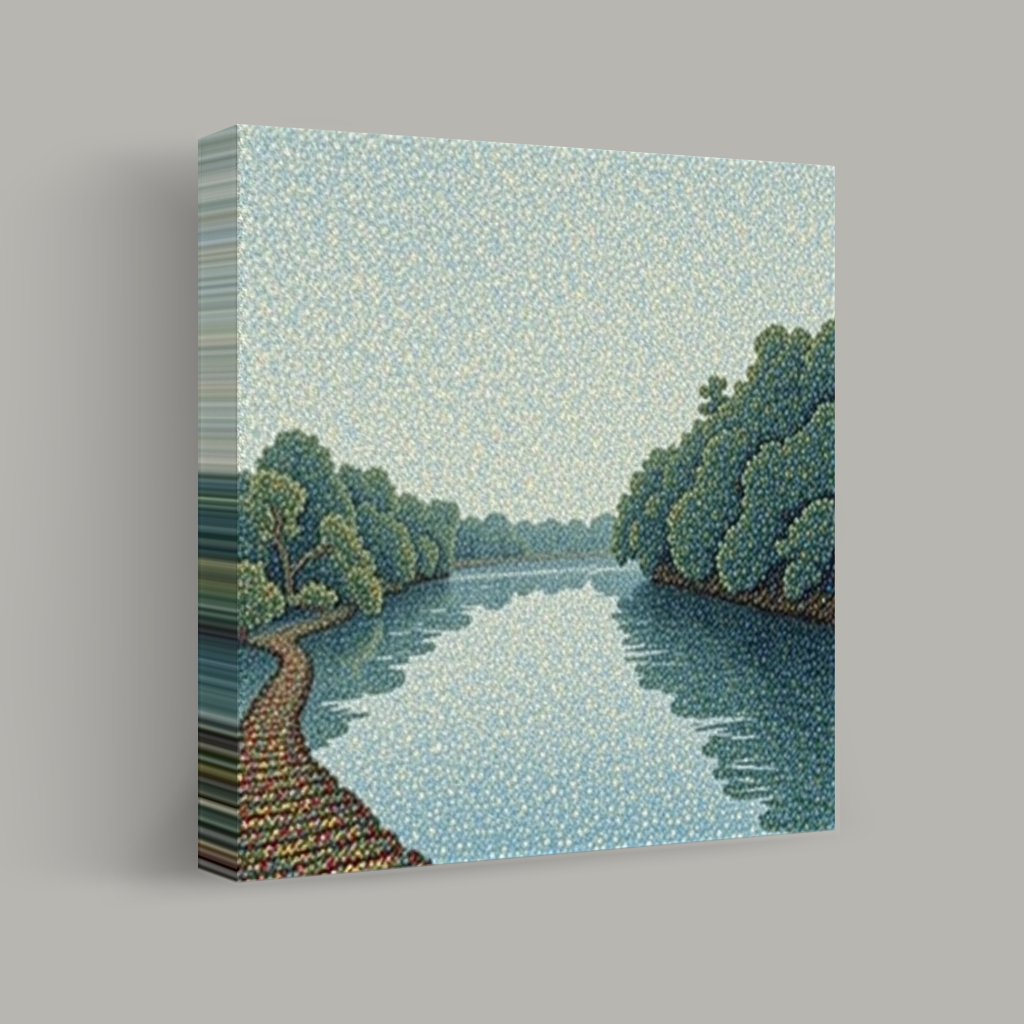 Reflections on a Serene River view 1