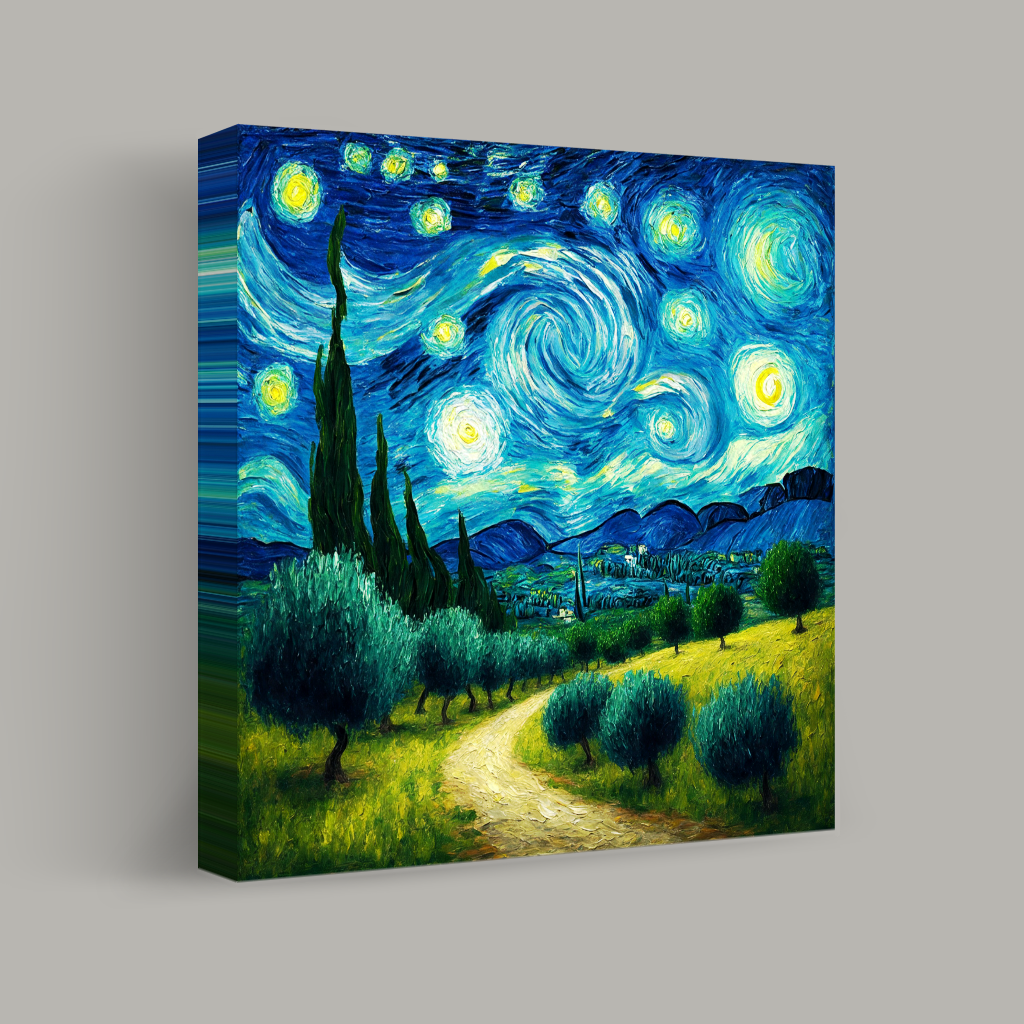 Torbellinos celestiales sobre prados tranquilos vista 1