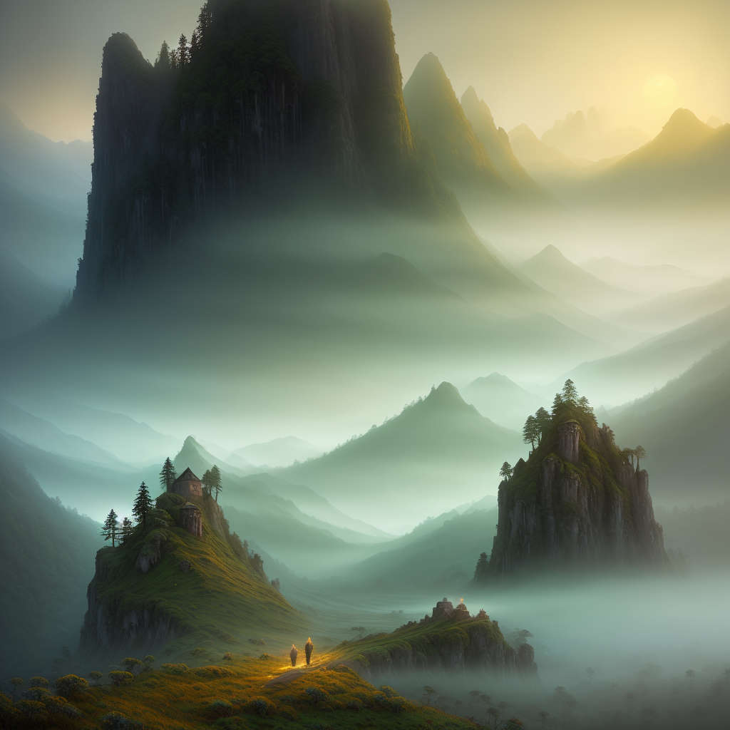 Journey Through Misty Peaks view 2
