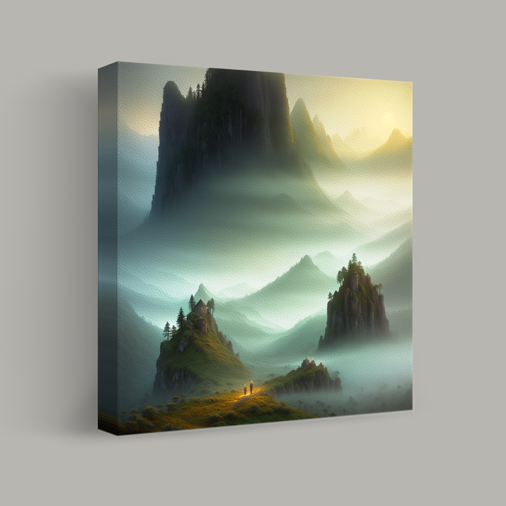 Journey Through Misty Peaks view 1