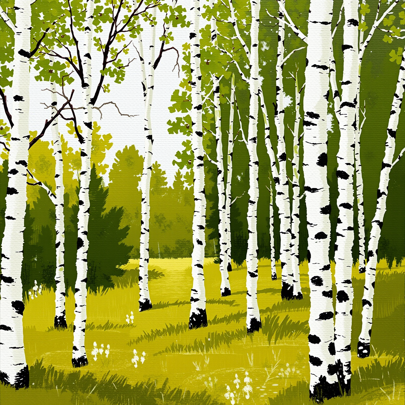 Whispering Birch Grove view 2