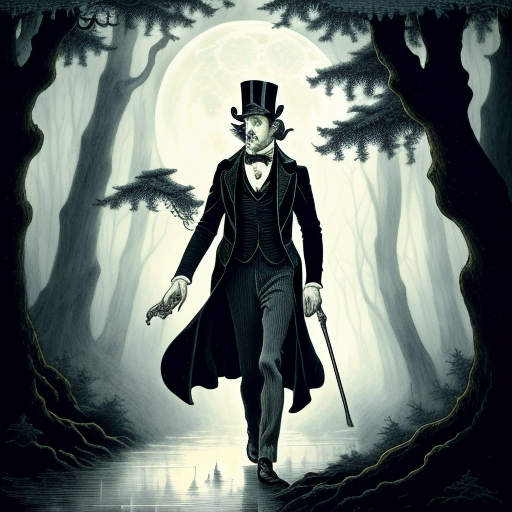 Midnight Stroll in the Enchanted Forest