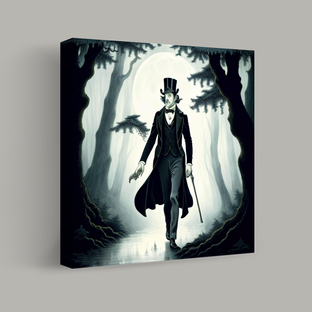 Midnight Stroll in the Enchanted Forest view 1