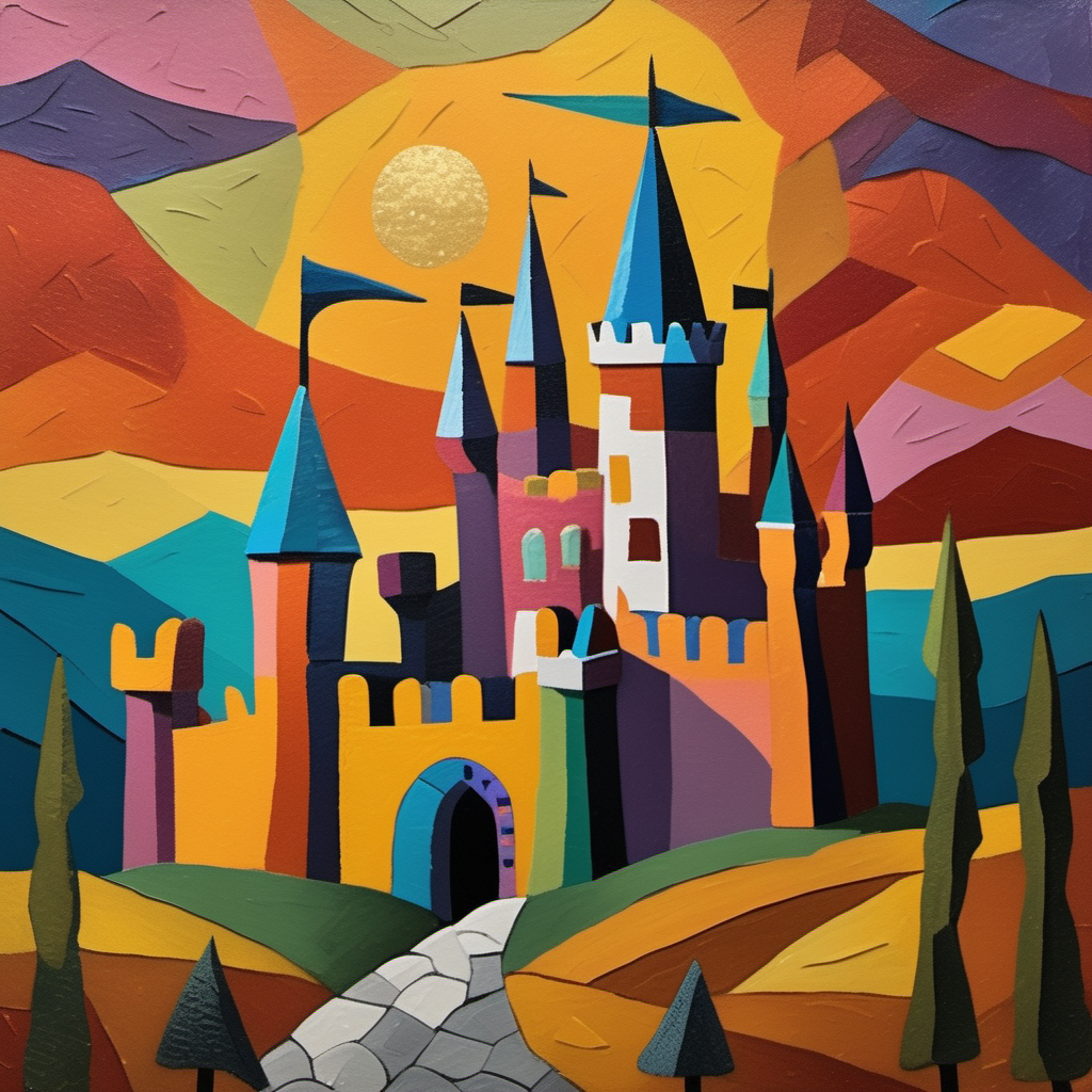 Castle Under the Vibrant Sun view 2