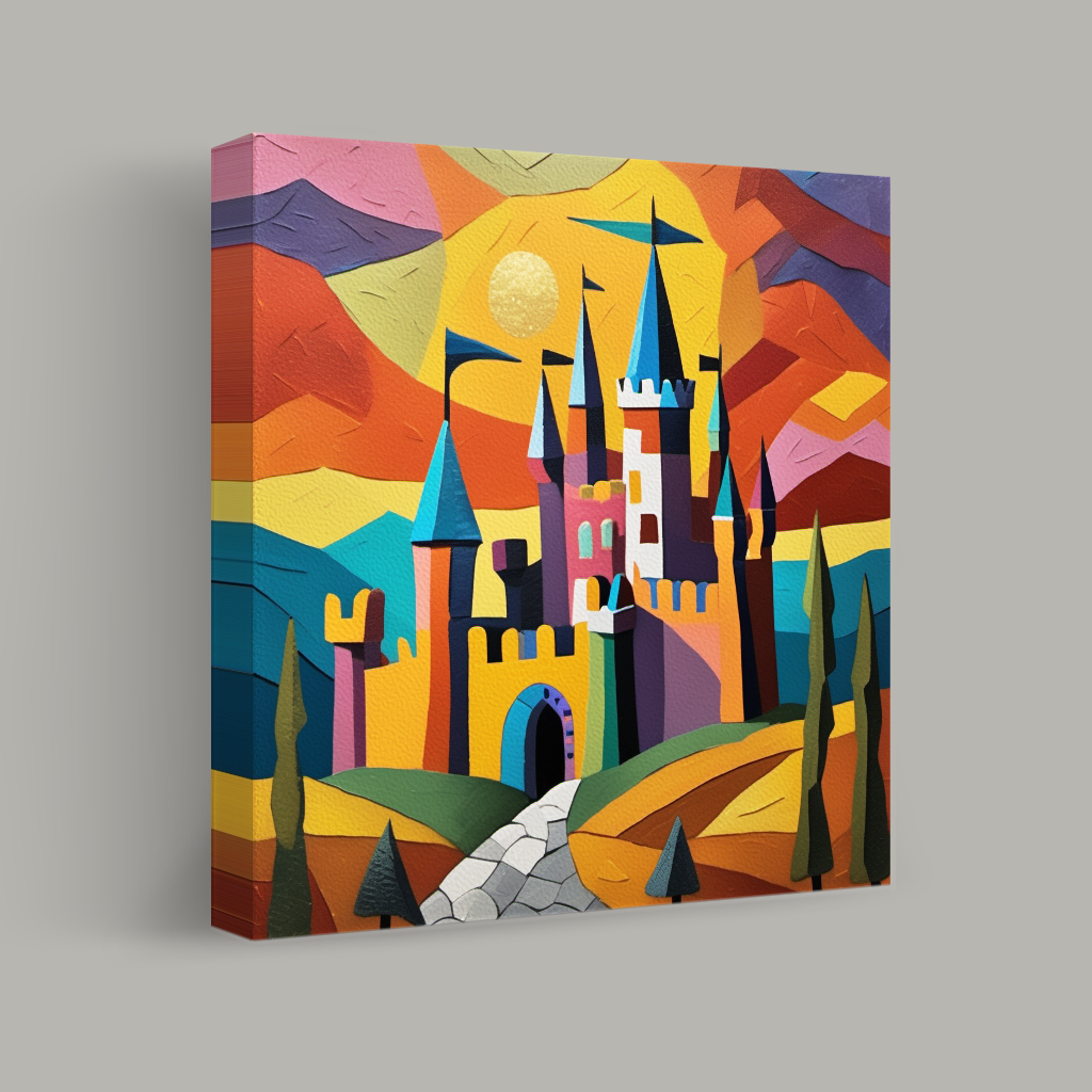 Castle Under the Vibrant Sun view 1