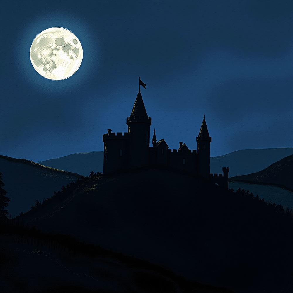 Moonlit Watchtower view 2