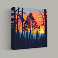 Forest Silhouette at Dusk thumbnail 1