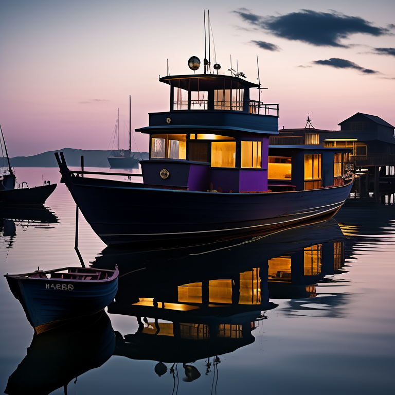 Twilight on the Harbor view 2