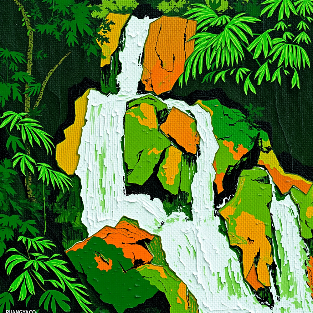 Cascading Serenity in the Jungle view 2